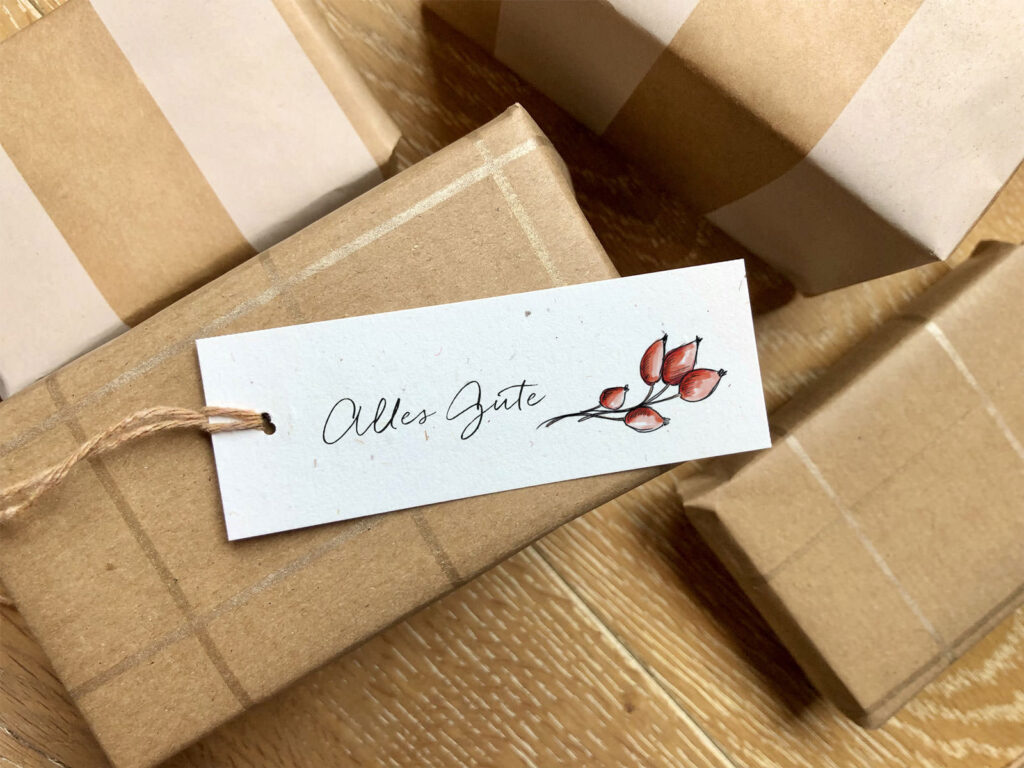 geschenkanhänger für weihnachten zum ausdrucken, rechteckig